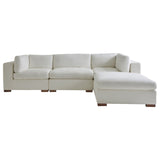Chaucer Four-Piece Sectional Sofa with Ottoman