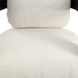 Black Linen Dining Chair