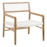 Shaffer Teak Occasional Chair - White