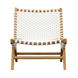 Park Teak Occasional Chair - White