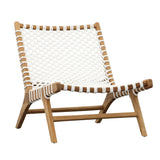 Park Teak Occasional Chair - White