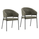 Greene Dining Chair Set - Olive