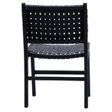 Patchett Leather Dining Chair Black