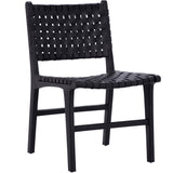 Patchett Leather Dining Chair Black