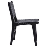 Patchett Leather Dining Chair Black