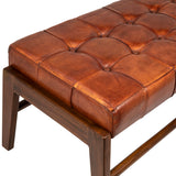 Straub Leather Bench