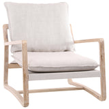 Badiou Oak Upholstered Chair