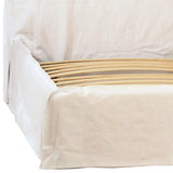 Bellamy Linen Bed Queen White