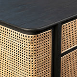 Zhimo Rattan Media Stand