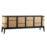 Zhimo Rattan Media Stand