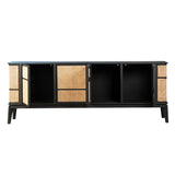 Zhimo Rattan Media Stand