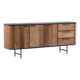 Dugan Pine Sideboard Black