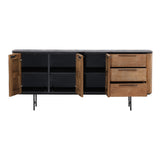Dugan Pine Sideboard Black
