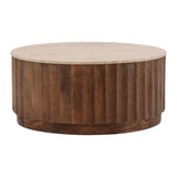 Burges Tavertine Coffee Table