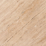 Hobbes Travertine End Table Brown