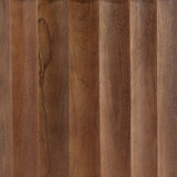 Hobbes Travertine End Table Brown