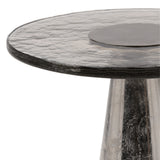 Bourdieu Aluminum End Table Silver Large