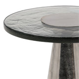 Bourdieu Aluminum End Table Silver Small
