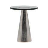 Bourdieu Aluminum End Table Silver Small
