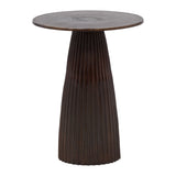 Teasdale Cast End Table Bronze