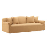 Putnam linen Sofa Slipcover Wheat