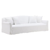 Putnam linen Sofa Slipcover White