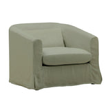 Dahl linen Sofa Chair Slipcover Forest