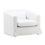 Dahl linen Sofa Chair Slipcover White