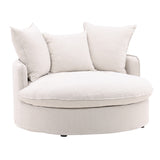 Hughes linen Lounger Slipcover