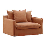 Rajesh linen Sofa Chair Slipcover Sienna