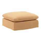 Sosei linen Ottoman Slipcover Wheat