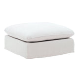 Sosei linen Ottoman Slipcover White