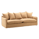 Heaney linen Sofa Slipcover Wheat