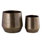 White Aluminum Vase (Set of 2)