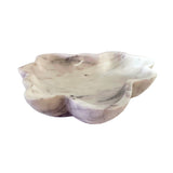 Brown Marble Bowl White