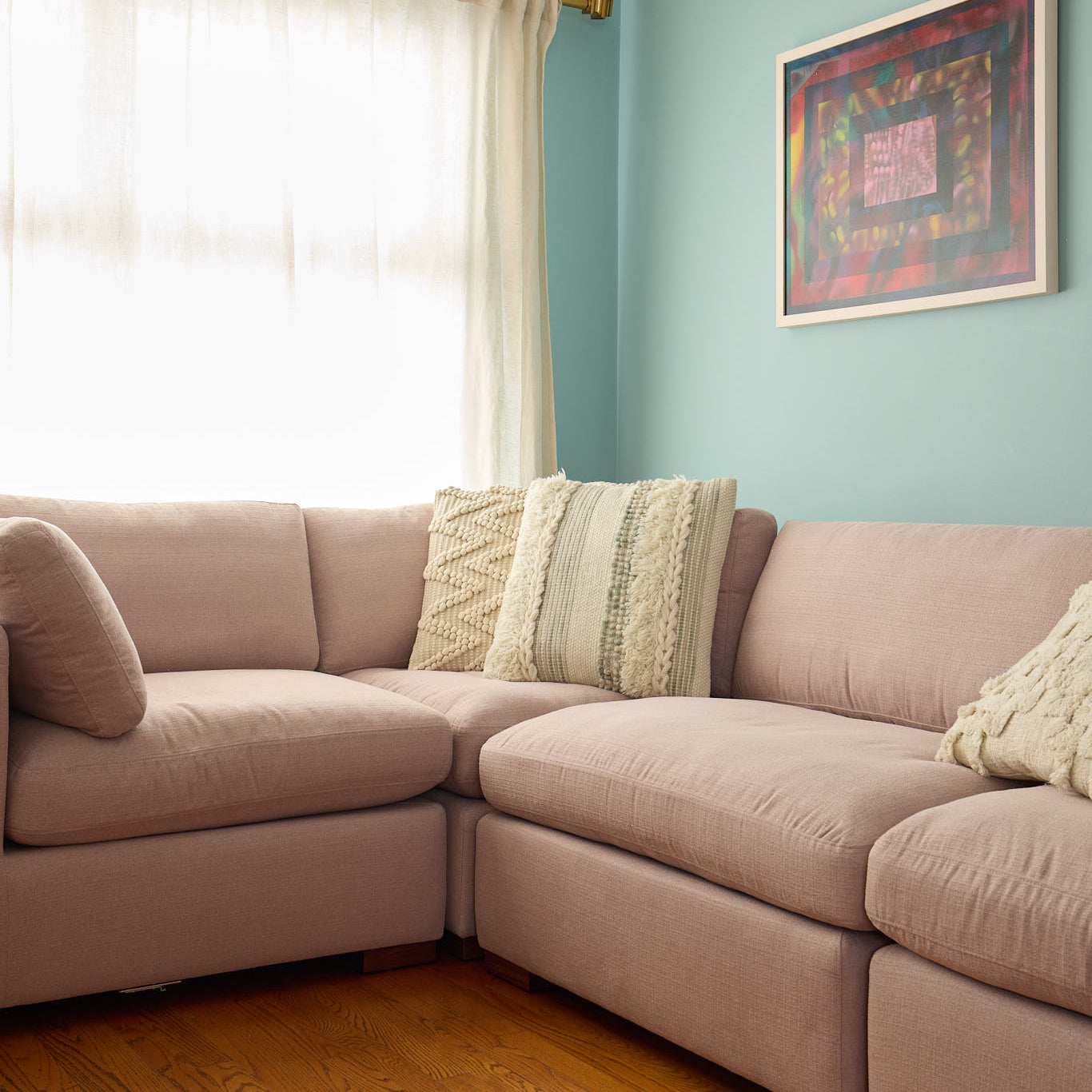 Chaucer Four-Piece Sectional Sofa with Ottoman