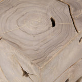 Lacan Teak Square Teak Side Table 2