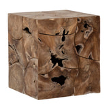 Lacan Teak Square Teak Side Table 1