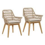 Mejia Teak Dining Chair Set of 2